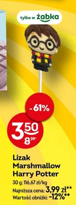 Lizak Marshmallow Harry Potter promocja w Żabka