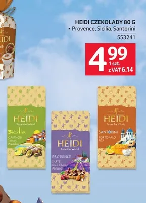 Czekolada Heidi Taste the World Provence promocja w Selgros