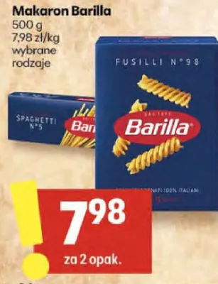 Makaron Fusilli promocja w Delikatesy Centrum
