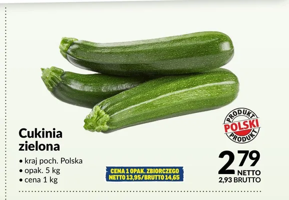 Cukinia zielona promocja w Makro