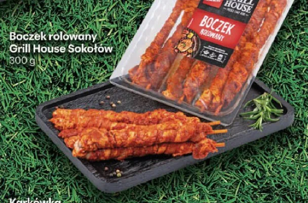 Boczek rolowany Grill House Sokołów promocja w Delikatesy Centrum