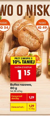 Bułka razowa promocja w Biedronka