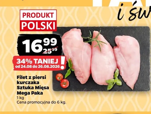 Filet z piersi kurczaka Sztuka Mięsa Mega Paka promocja w Netto