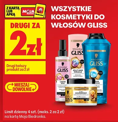 Kosmetyki do włosów promocja w Biedronka