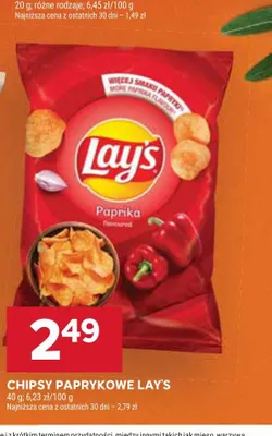 Chipsy paprykowe Lay's promocja w Stokrotka