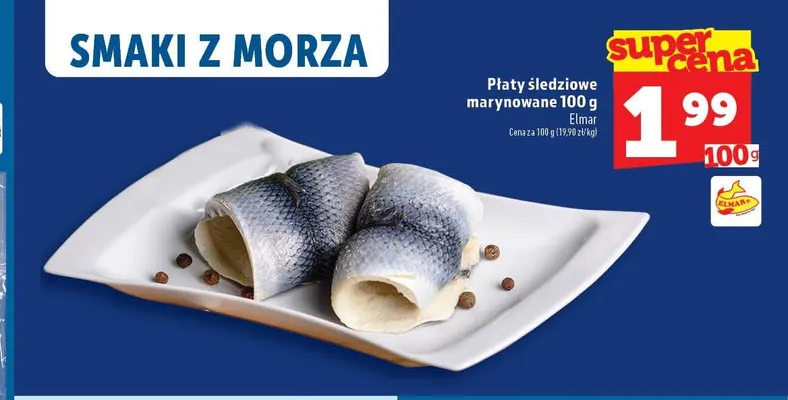 Płaty śledziowe marynowane Elmar promocja w TOPAZ