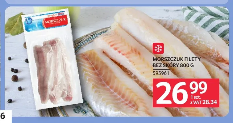 Morszczuk filety bez skóry promocja w Selgros