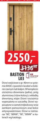 Drzwi wejściowe BASTION L03 promocja w Dobre Dla Domu