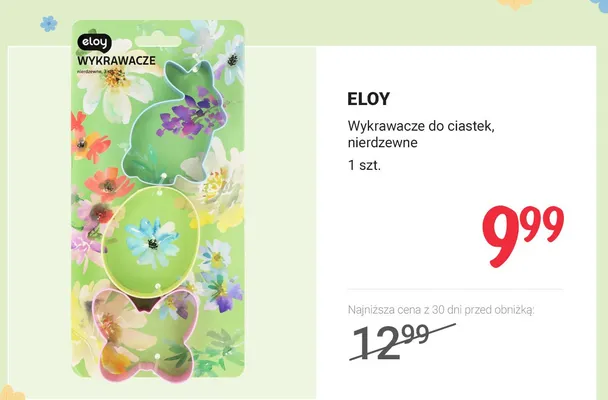 Wykrawacze do ciastek nierdzewne promocja w Rossmann