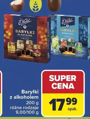 Baryłki klasyczne z alkoholem promocja w Carrefour Market