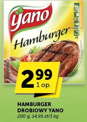 Hamburger drobiowy Yano promocja w ABC