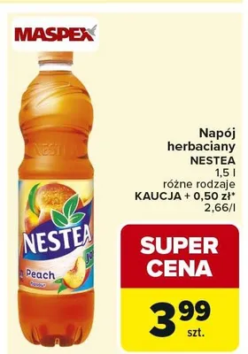 Napój herbaciany różne rodzaje promocja w Carrefour