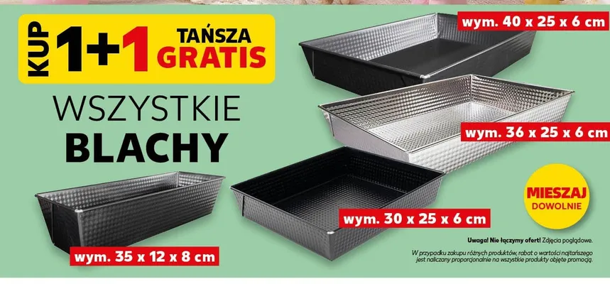 Blacha wym. 36x25x6cm promocja w Kaufland