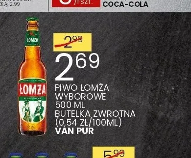 Piwo Łomża Wyborowe promocja w Wafelek