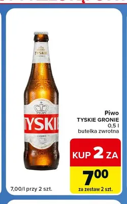 Piwo Tyskie Gronie promocja w Carrefour Express