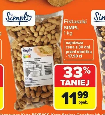 Fistaszki Simpl promocja w Carrefour