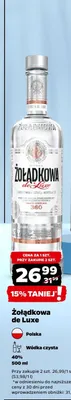 Wódka Żołądkowa de Luxe promocja w Netto