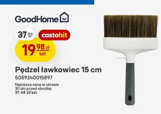 Pędzel ławkowiec GoodHome promocja w Castorama