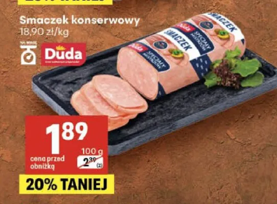 Smaczek konserwowy Duda promocja w Delikatesy Centrum