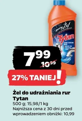 Żel do udrażniania rur 500 g promocja w Netto