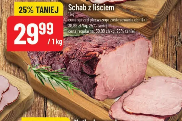 Schab z liściem promocja w POLOmarket