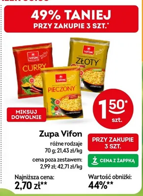 Zupa różne rodzaje promocja w Żabka