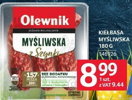 Kiełbasa myśliwska z szynki promocja w Selgros