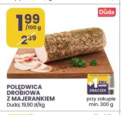 Polędwica drobiowa z majerankiem Duda promocja w Stokrotka