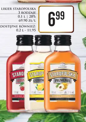 Likier Staropolska Cytryna promocja w Dino