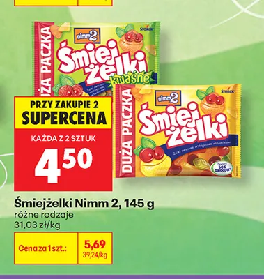 Śmiejżelki Nimm 2 promocja w Biedronka