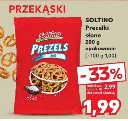 Precelki słone promocja w Kaufland