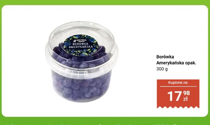 Borówka amerykańska opak. 300 g promocja w Biedronka