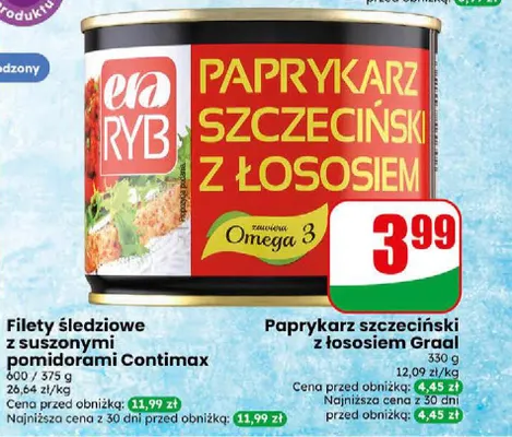 Paprykarz szczeciński z łososiem Graal promocja w Dino