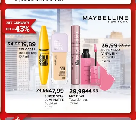 Tusz do rzęs Colossal Maybelline New York promocja w Drogeria Kosmyk