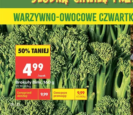 Brokuły Bimi promocja w Biedronka