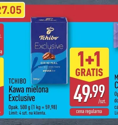 Kawa mielona Exclusive TCHIBO promocja w Aldi