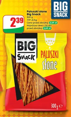 Paluszki słone promocja w Dino