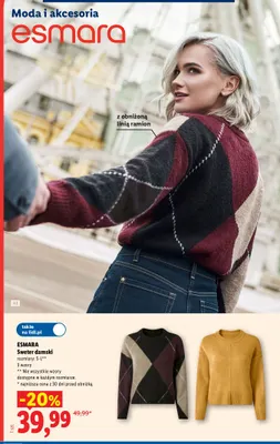 Sweter damski Esmara promocja w Lidl