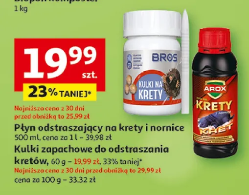 Kulki zapachowe do odstraszania kretów promocja w Auchan