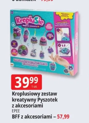 Zestaw kreatywny Pyszotek z akcesoriami Kroplusiowy promocja w Leclerc