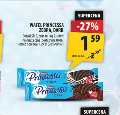 Wafel Princessa Zebra promocja w Arhelan