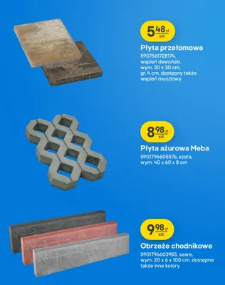 Obrzeże chodnikowe promocja w Castorama