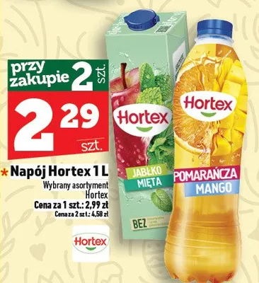 Napój Hortex promocja w TOPAZ