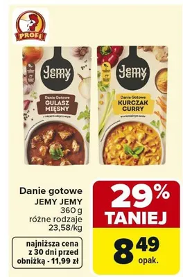 Danie gotowe Jemy 360g różne rodzaje promocja w Carrefour Market