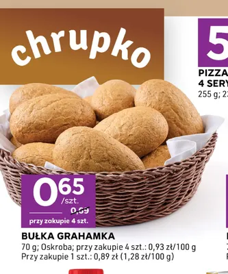 Bułka grahamka Oskroba promocja w Stokrotka