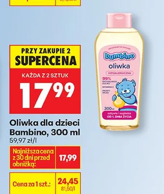 Oliwka dla dzieci promocja w Biedronka