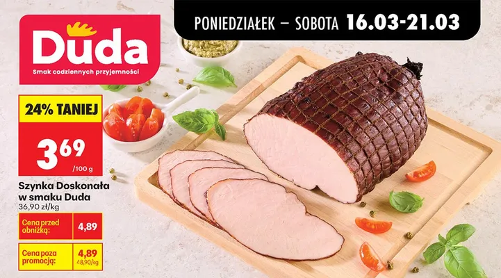 Szynka Doskonała w smaku promocja w Biedronka