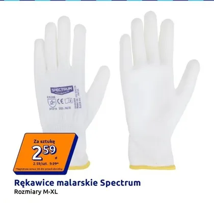 Rękawice malarskie Spectrum M-XL promocja w Action