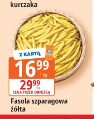 Fasola szparagowa żółta promocja w Leclerc
