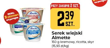 Serek wiejski Almette skyr promocja w Społem Częstochowa